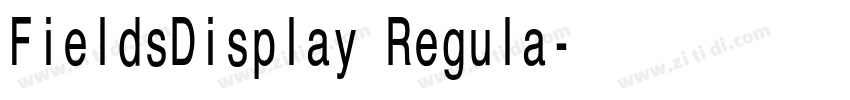 FieldsDisplay Regula字体转换 FieldsDisplay Regula字体转换